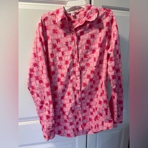 Victoria’s Secret PINK Patterned Button-Up Shirt